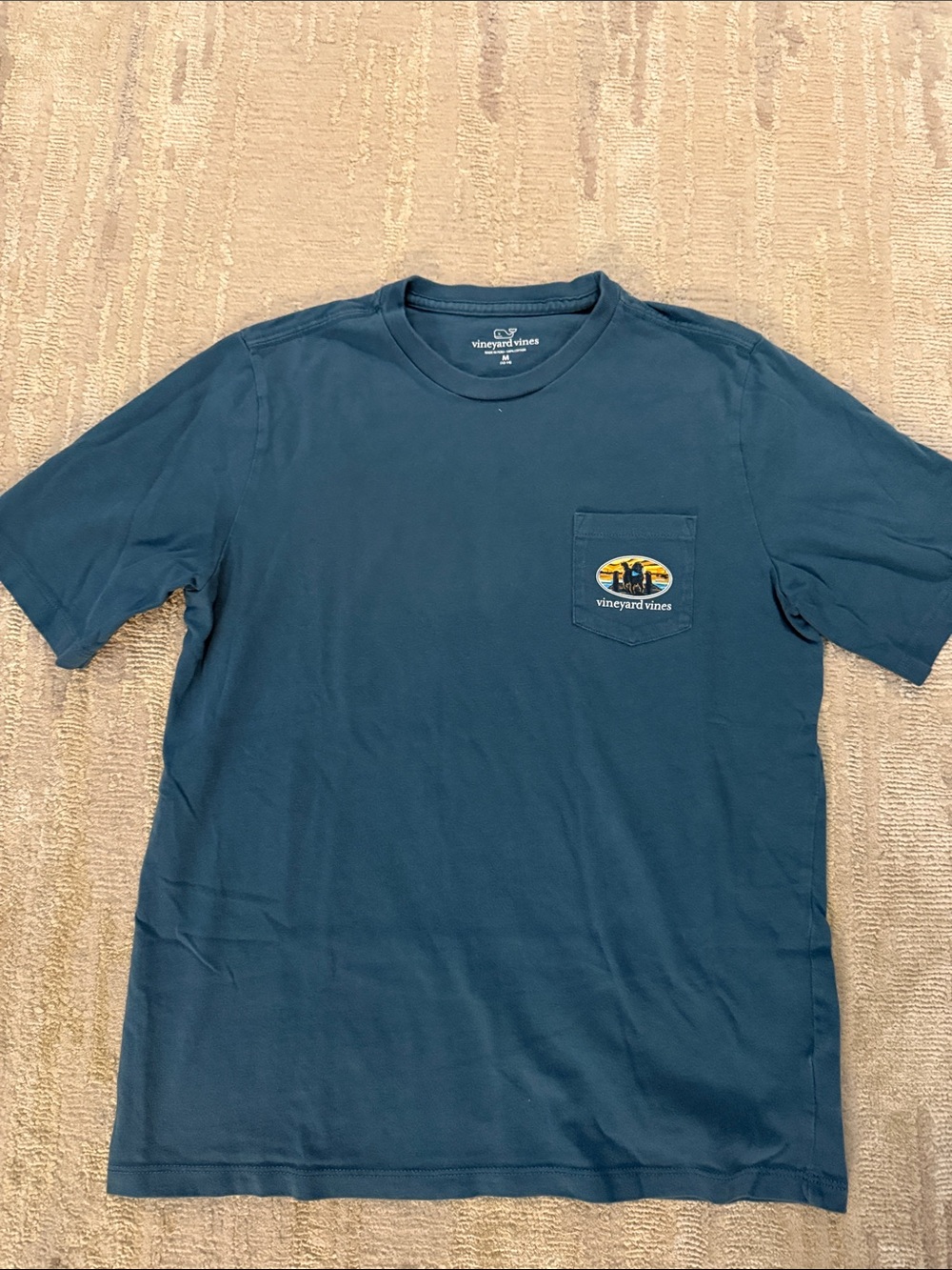 Vineyard Vines Short Sleeve Pocket Tee - Teal Blue